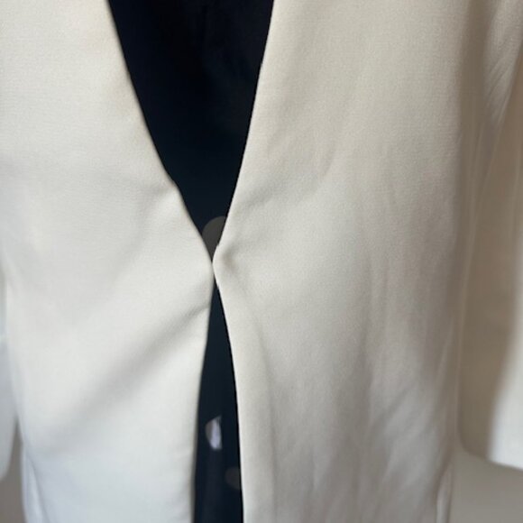 Chic White Open Front Blazer   8674  NWT Boutique - Picture 9 of 13
